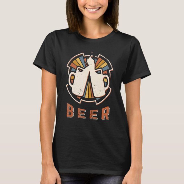 Camiseta Beer Vintage Classic Retro Love (Anverso)