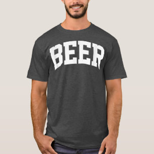 Camiseta Beer Vintage Sports College Gym Arch Funny