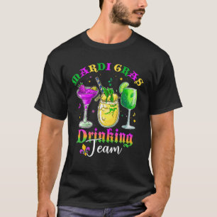 Camiseta Beer Wine Cocktail Mardi Gras Equipo De Bebidas Gr