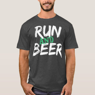 Camiseta Beer Y Huir Bebiendo Regalos De Amante 
