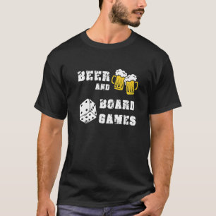 Camiseta Beer Y Juegos De Mesa Gamer Gaming Geek Nerd Backg