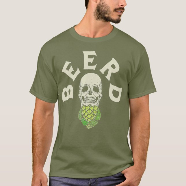 Camiseta Beerd Hop Skull Beard for Beart (Anverso)