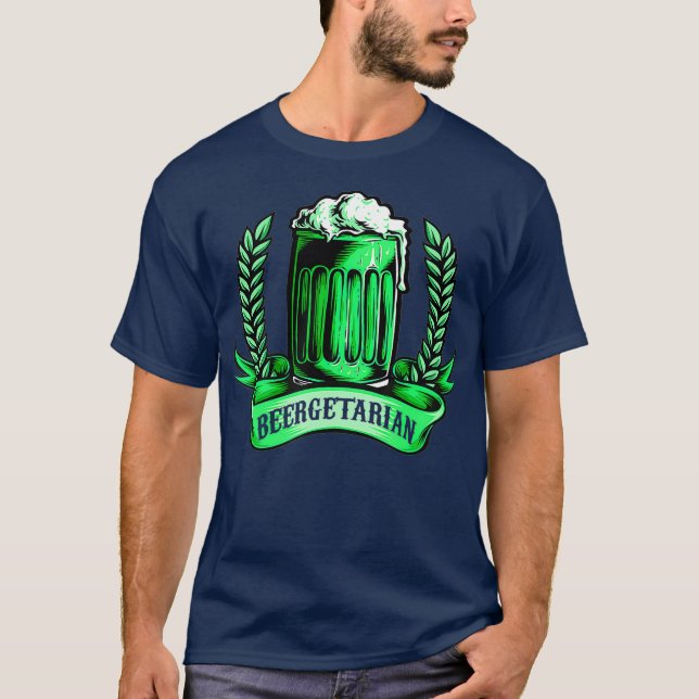 Camiseta Beergetarian Funny Brewer Craft Beer Lovers (Anverso)
