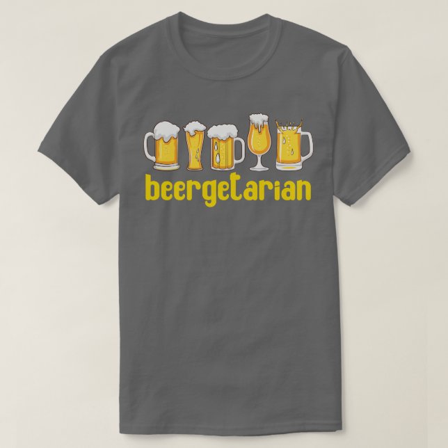 Camiseta Beergetarian Funny Craft Beer (Diseño del anverso)
