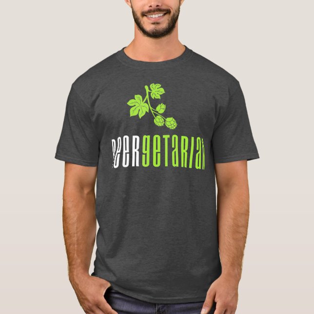 Camiseta Beergetarian Para El Amante De La Cerveza Artesana (Anverso)