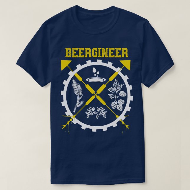 Camiseta Beergineer Craft Beer (Diseño del anverso)