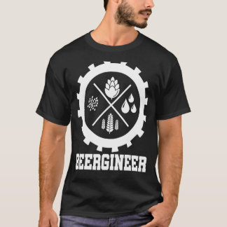 Camiseta Beergineer Graphic Homebrewing Winemaking Brewery