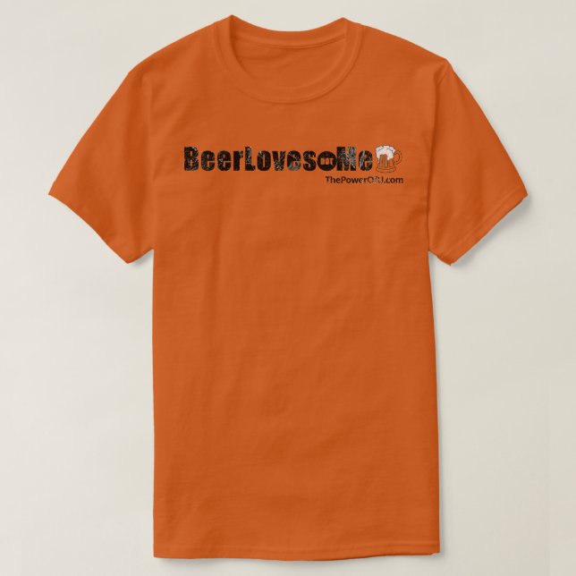 Camiseta BeerLoves dot Me (Diseño del anverso)
