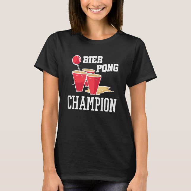 Camiseta Beerpong Beer Game Beer Beer Beer Pong Ch (Anverso)