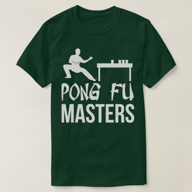 Camiseta Beerpong Team Clothing Pong Fu Masters T (Diseño del anverso)