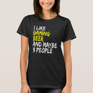 Camiseta Beerro de cerveza me gusta la computadora Beer & G