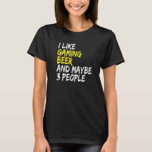 Camiseta Beerro de cerveza me gusta la computadora Beer & G