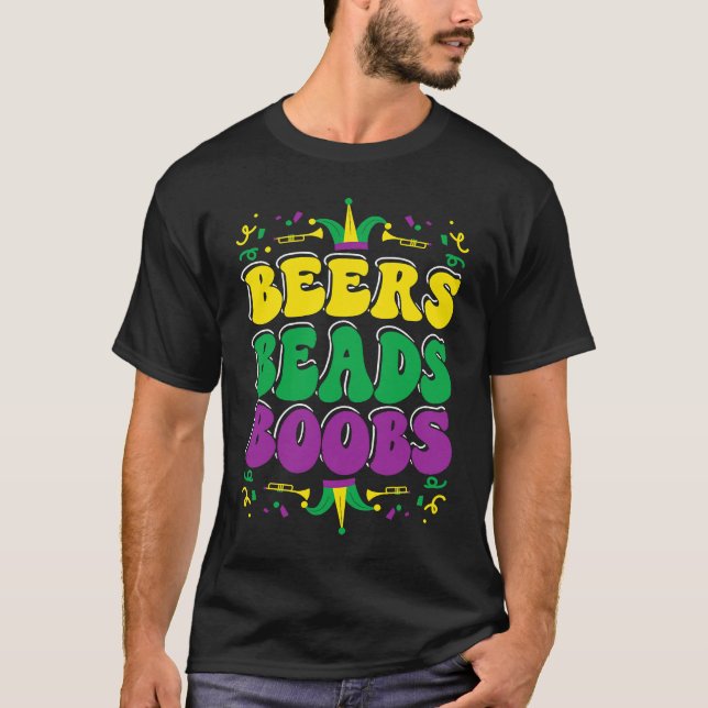 Camiseta Beers Beads Boobes celebración del Carnaval de Mar (Anverso)