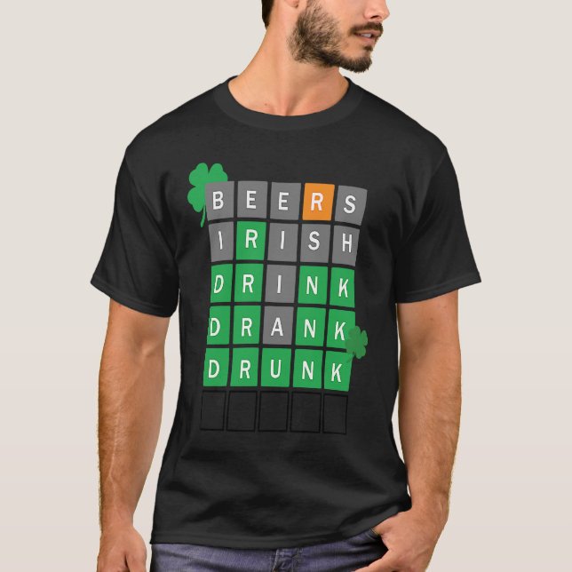 Camiseta Beers Irish Drink Bebe Borracho St Patrick's Day M (Anverso)