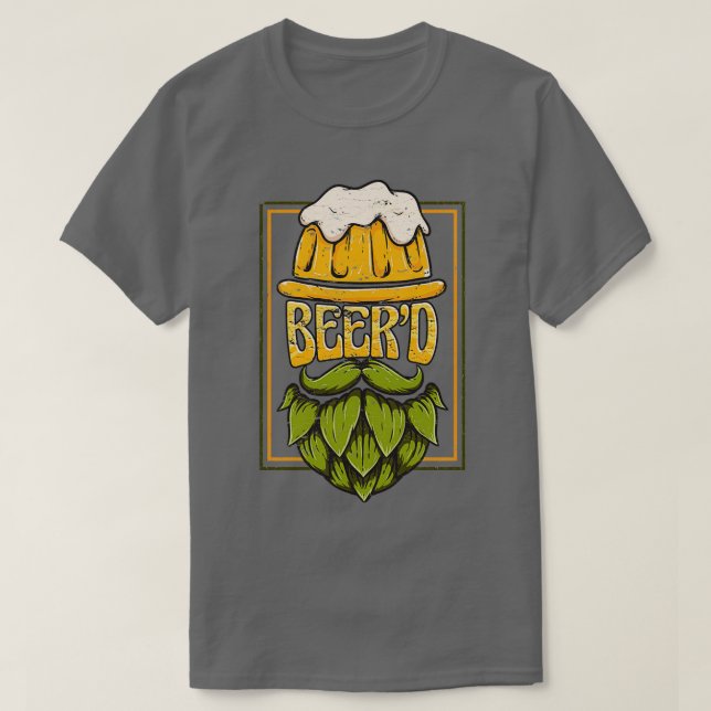 Camiseta Beerx27d Beer Craft Lover Brew Master Beard D (Diseño del anverso)