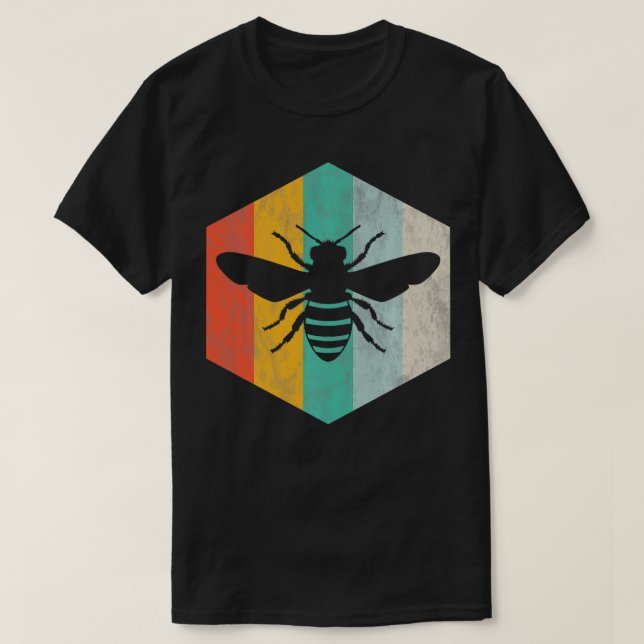 Camiseta Bees Retro Beekeeper Retro (Diseño del anverso)