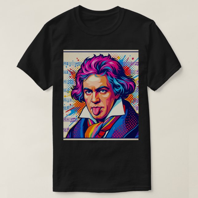 Camiseta beethoven (Diseño del anverso)