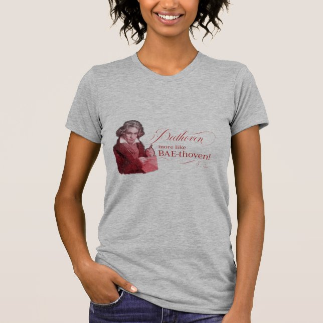Camiseta Beethoven BAEthoven Composer clásico Pun (Anverso)
