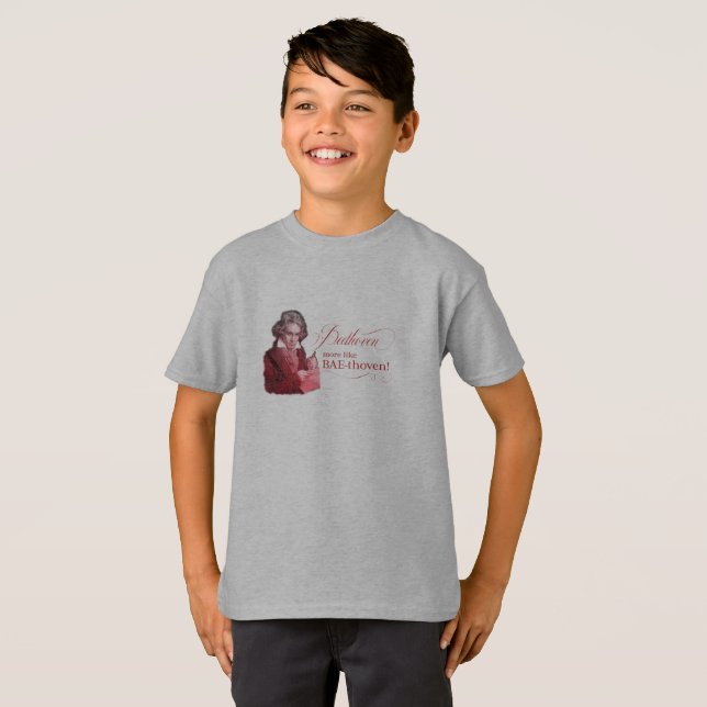 Camiseta Beethoven BAEthoven Composer clásico Pun (Anverso completo)