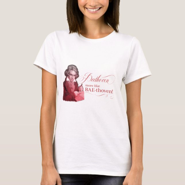 Camiseta Beethoven BAEthoven Composer clásico Pun (Anverso)