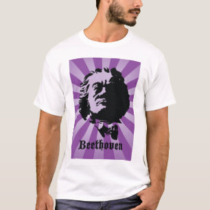 Camiseta Beethoven en púrpura
