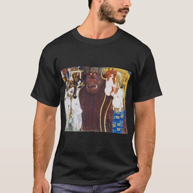 Camiseta Beethoven Frieze (detalle), Gustav Klimt (Anverso)