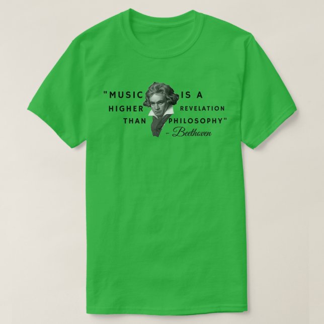 Camiseta Beethoven quote (Diseño del anverso)
