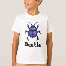 Camiseta Beetle purple pixel art