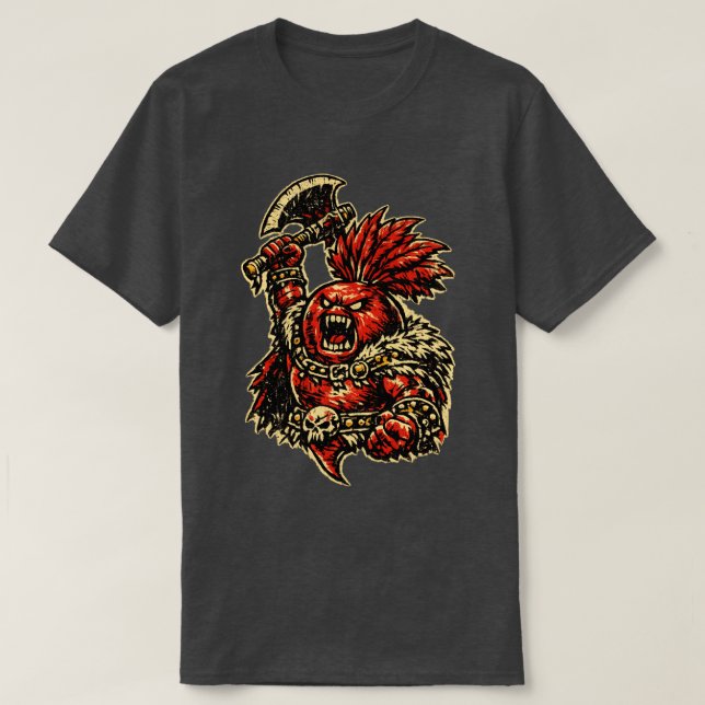 Camiseta Beetroot Berserker — Funny Vegetable Rage Warrior  (Diseño del anverso)