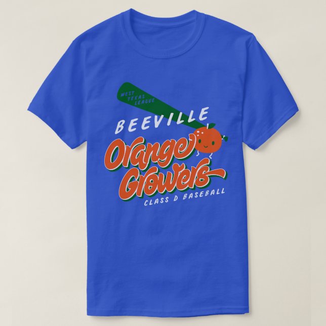 Camiseta Beeville Naranja Productors (Diseño del anverso)