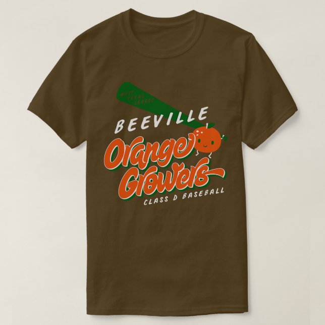 Camiseta Beeville Naranja Productors (Diseño del anverso)