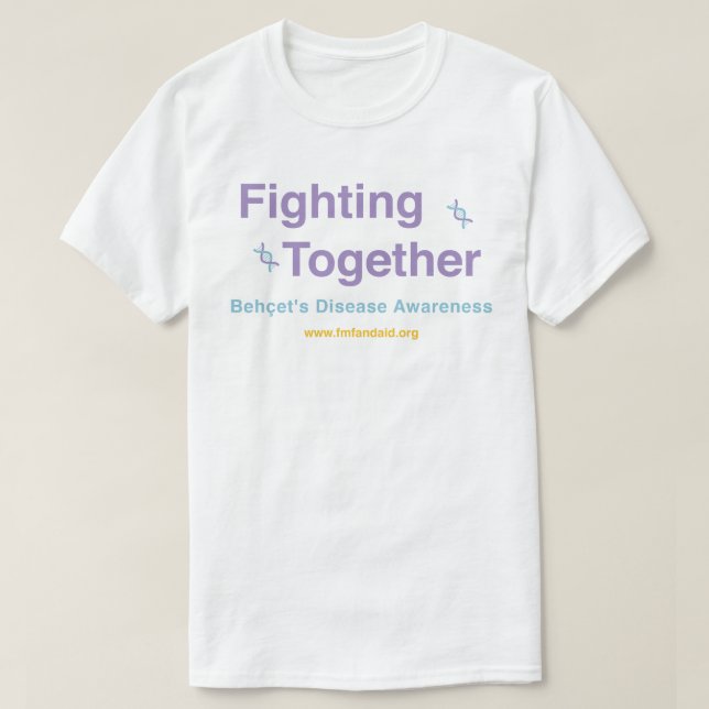 Camiseta Behcet lucha juntos (Diseño del anverso)