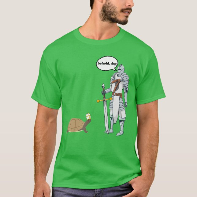 Camiseta Behold Dog Funnyurtle Wearing A Priest Hat Hilario (Anverso)