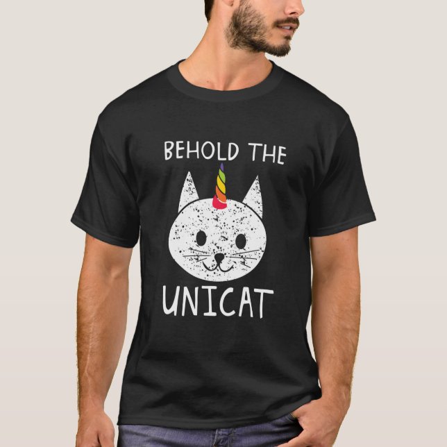 Camiseta Behold The Unicat Gift Idea (Anverso)