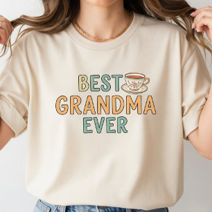 Camiseta Beige Best Grandma Ever T-Shirt
