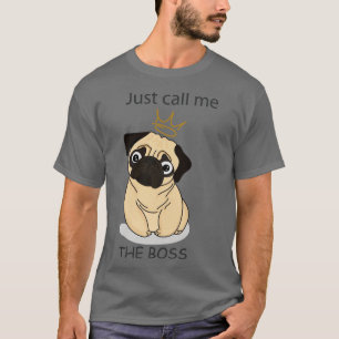 Camiseta Beige Puppy Llámame El Jefe