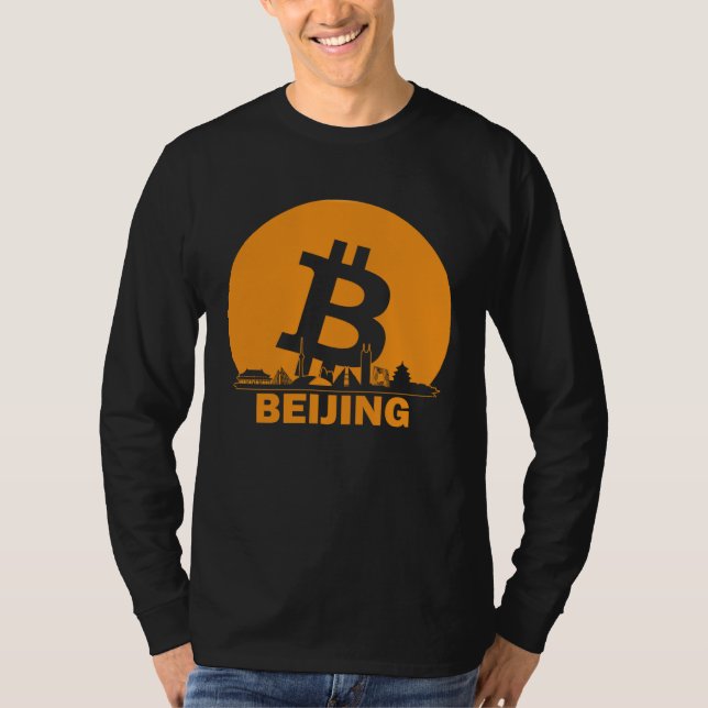Camiseta Beijing Bitcoin Maximalist  Bitcoin Beijing Skylin (Anverso)