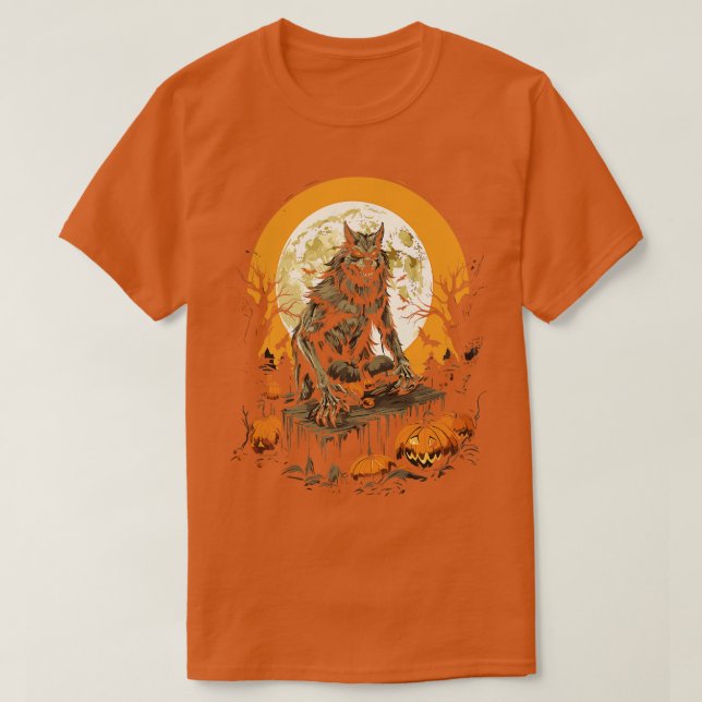 Camiseta Beinfinitamente Werewolf Tee Scary regalo de Hallo (Diseño del anverso)