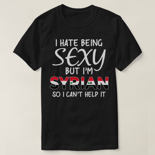 Camiseta Being Sey Syrian Funny Syria  (Diseño del anverso)