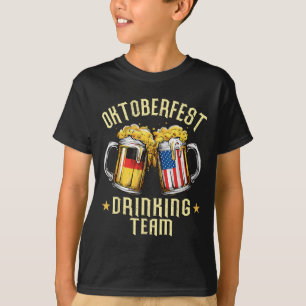 Camiseta Being Team Beer Mugs Adultos Alemanes Americanos