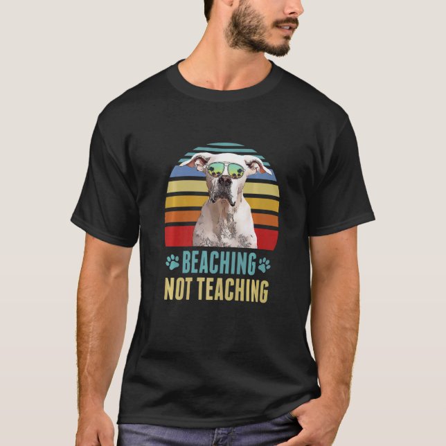 Camiseta Beis Not Teaching Dogo Argentino Dog Summer (Anverso)