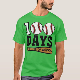 Camiseta Béisbol 100 días de clases Feliz 100 días de clase