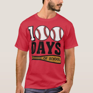 Camiseta Béisbol 100 días de clases Feliz 100 días de clase