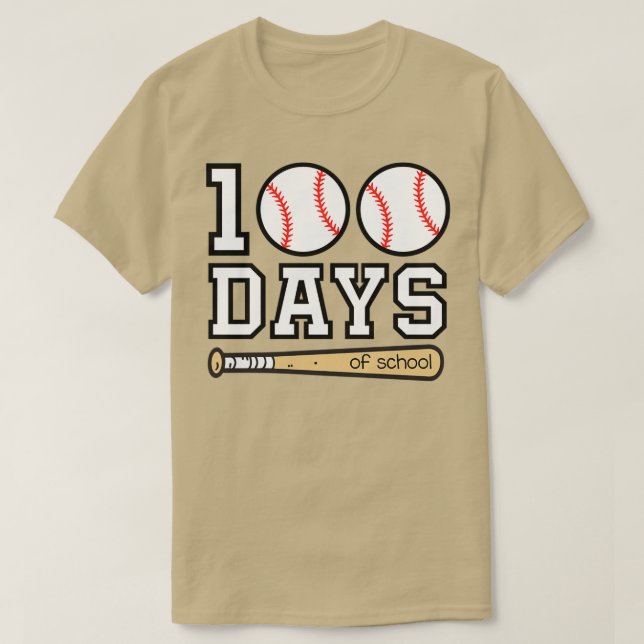 Camiseta Béisbol 100 días de clases Feliz 100 días de clase
