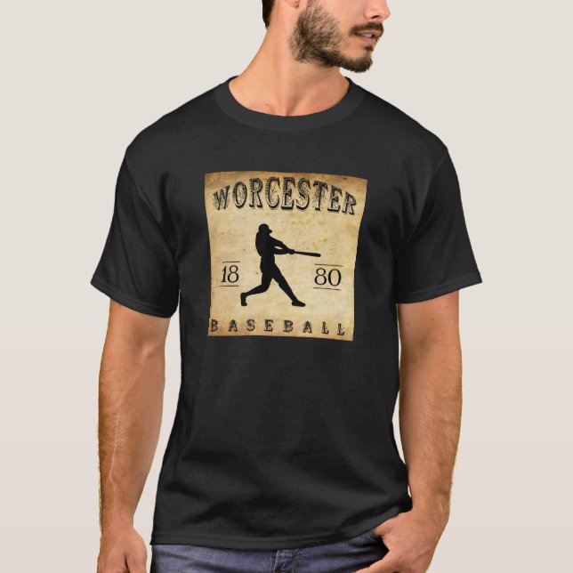 Camiseta Béisbol 1880 de Worcester Massachusetts (Anverso)