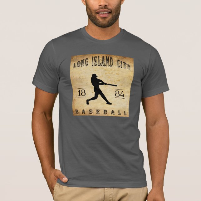 Camiseta Béisbol 1884 de Nueva York de la ciudad de Long (Anverso)