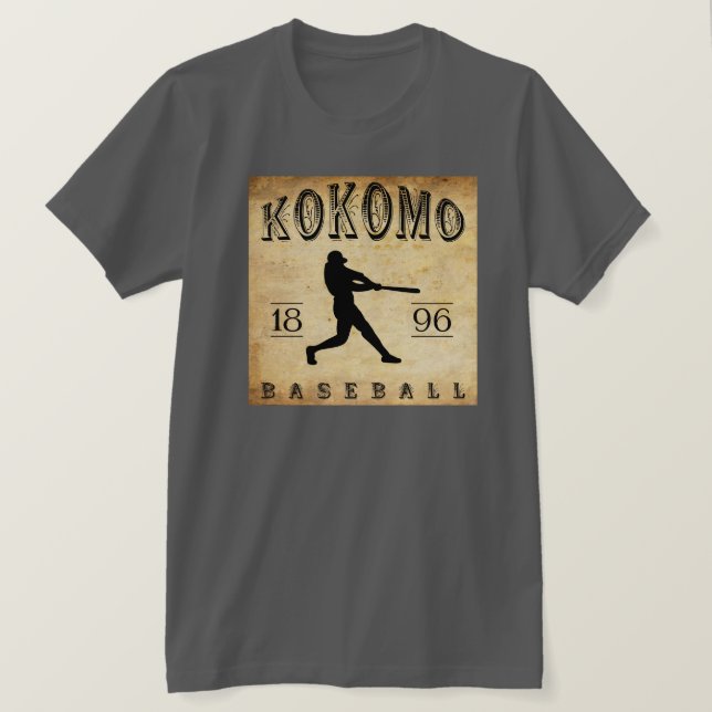 Camiseta Béisbol 1896 de Kokomo Indiana (Anverso del diseño)