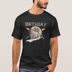 Camiseta Béisbol 40.º Fiesta De Cumpleaños Béisbol De 40 Añ