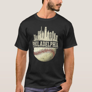 Camiseta Béisbol Antiguo de Filadelfia Horizonte Retro Fila