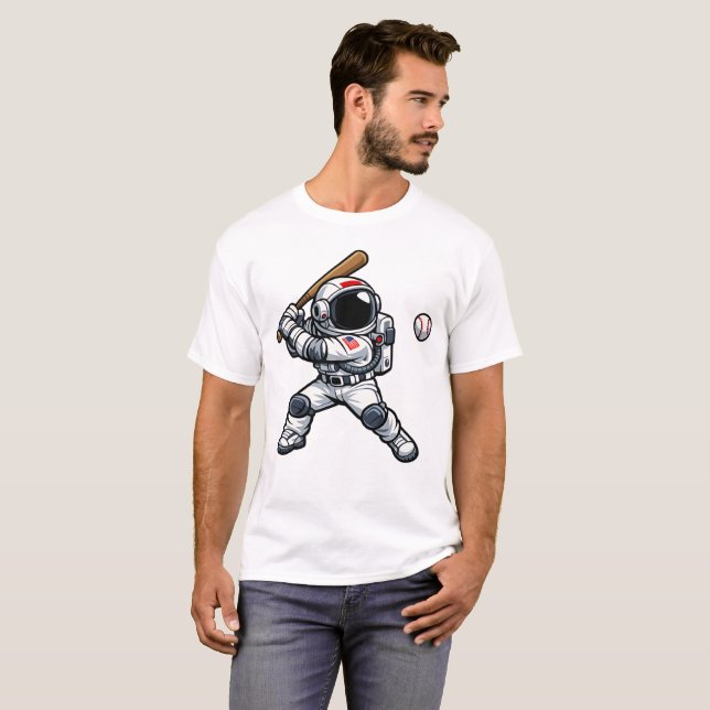 Camiseta Béisbol Astronauta (Anverso completo)